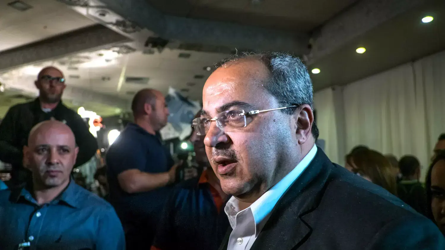 אחמד טיבי במטה בנצרת, מרץ 2015 אחמד טיבי במטה בנצרת, מרץ 2015