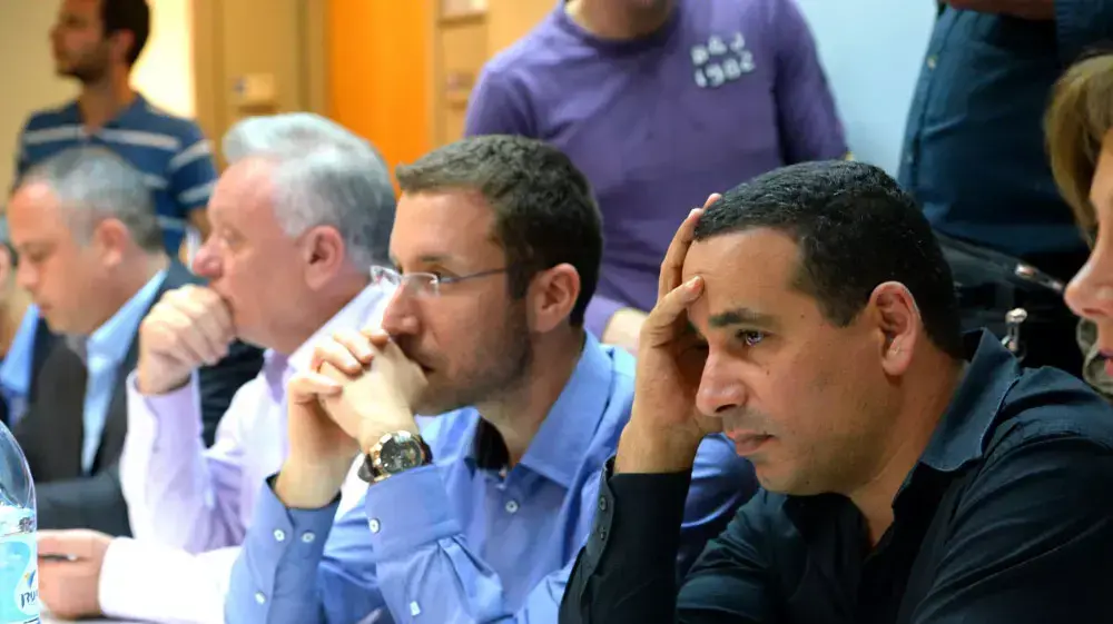 ישיבת סיעה של המחנה הציוני במטה המפלגה, מרץ 2015 ישיבת סיעה של המחנה הציוני במטה המפלגה, מרץ 2015
