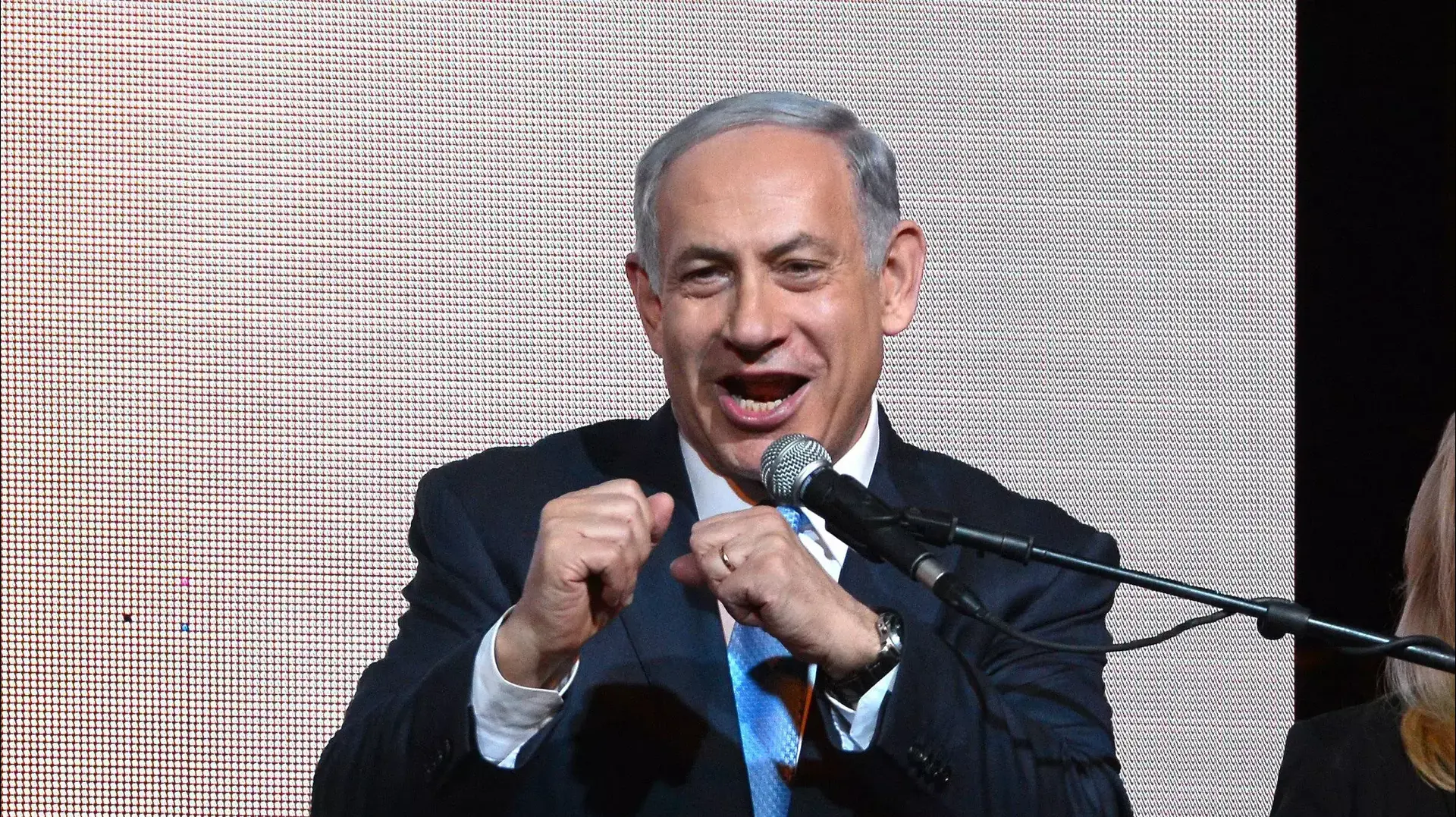 בנימין נתניהו בנאום הניצחון, ערב הבחירות בנימין נתניהו בנאום הניצחון, ערב הבחירות