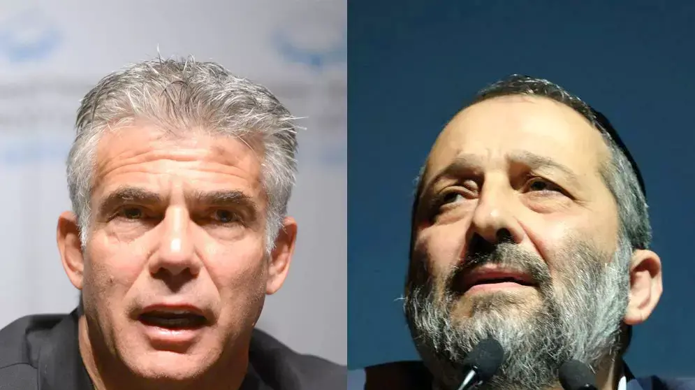 יאיר לפיד אריה דרעי יאיר לפיד אריה דרעי