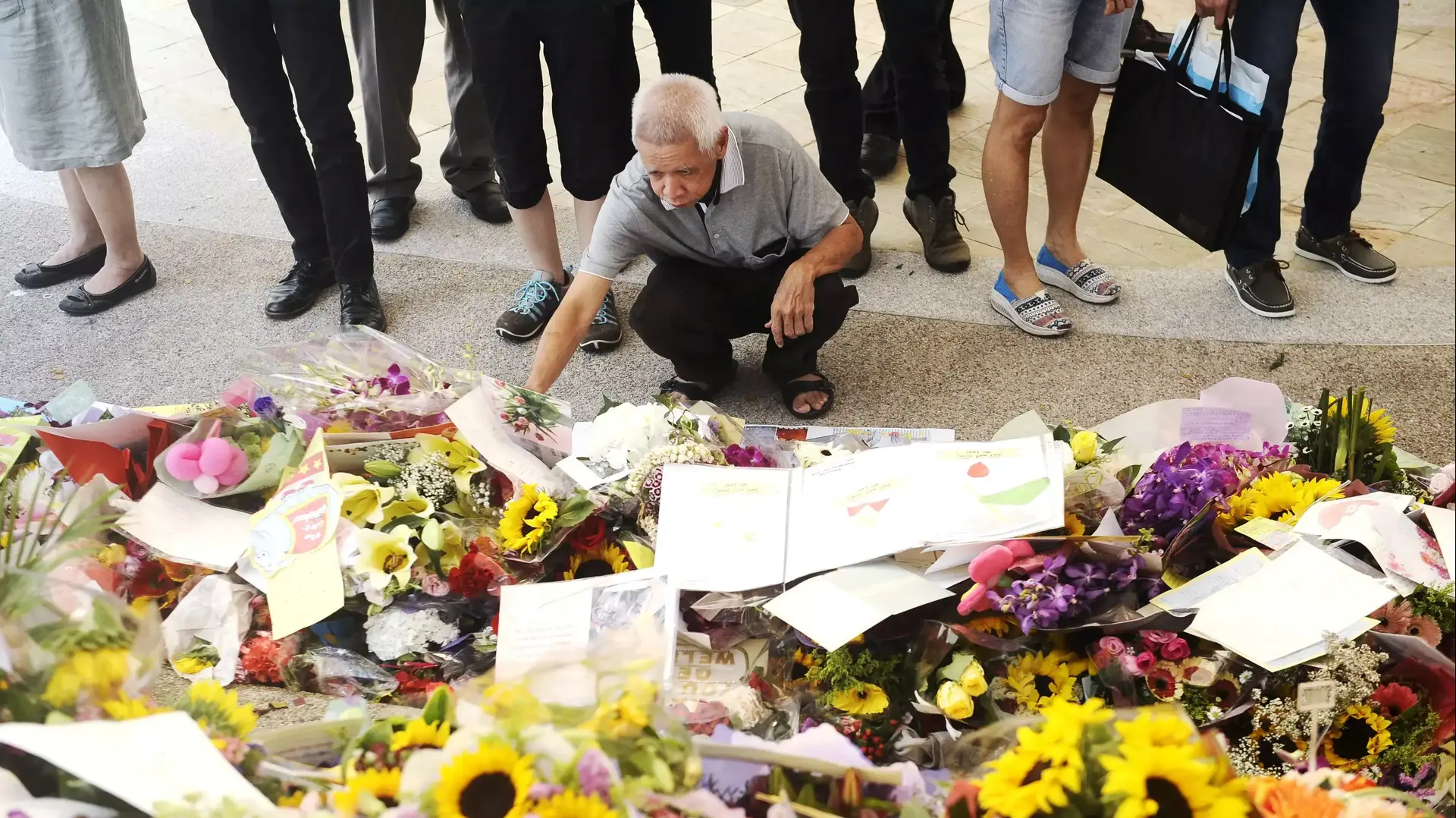אזרחי סינגפור מתאבלים על מותו של לי קואן יו, מרץ 2015 אזרחי סינגפור מתאבלים על מותו של לי קואן יו, מרץ 2015