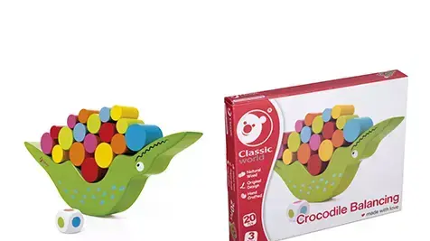 משחק קרוקודיל שיווי משקל של חברת קלאסיק וורלד מבית פוקסמיינד