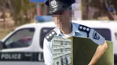 שוטר  מושחת ( אילוסטרציה אביחי ברוך )