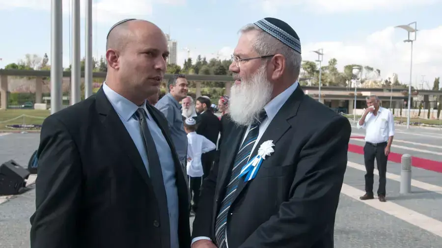 נפתלי בנט ואלי בן דהן בטקס השבעת כנסת 20 נפתלי בנט ואלי בן דהן בטקס השבעת כנסת 20