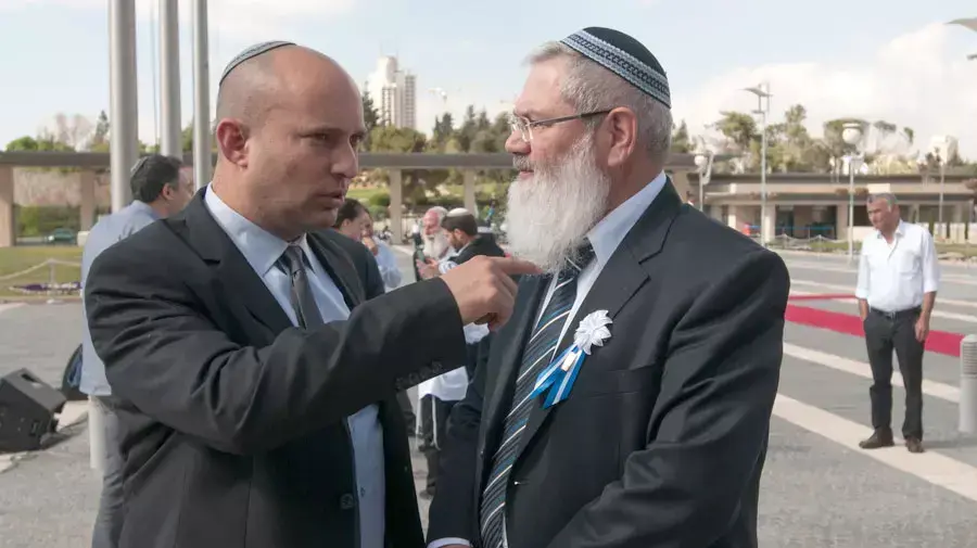 נפתלי בנט ואלי בן דהן בטקס השבעת כנסת 20 נפתלי בנט ואלי בן דהן בטקס השבעת כנסת 20