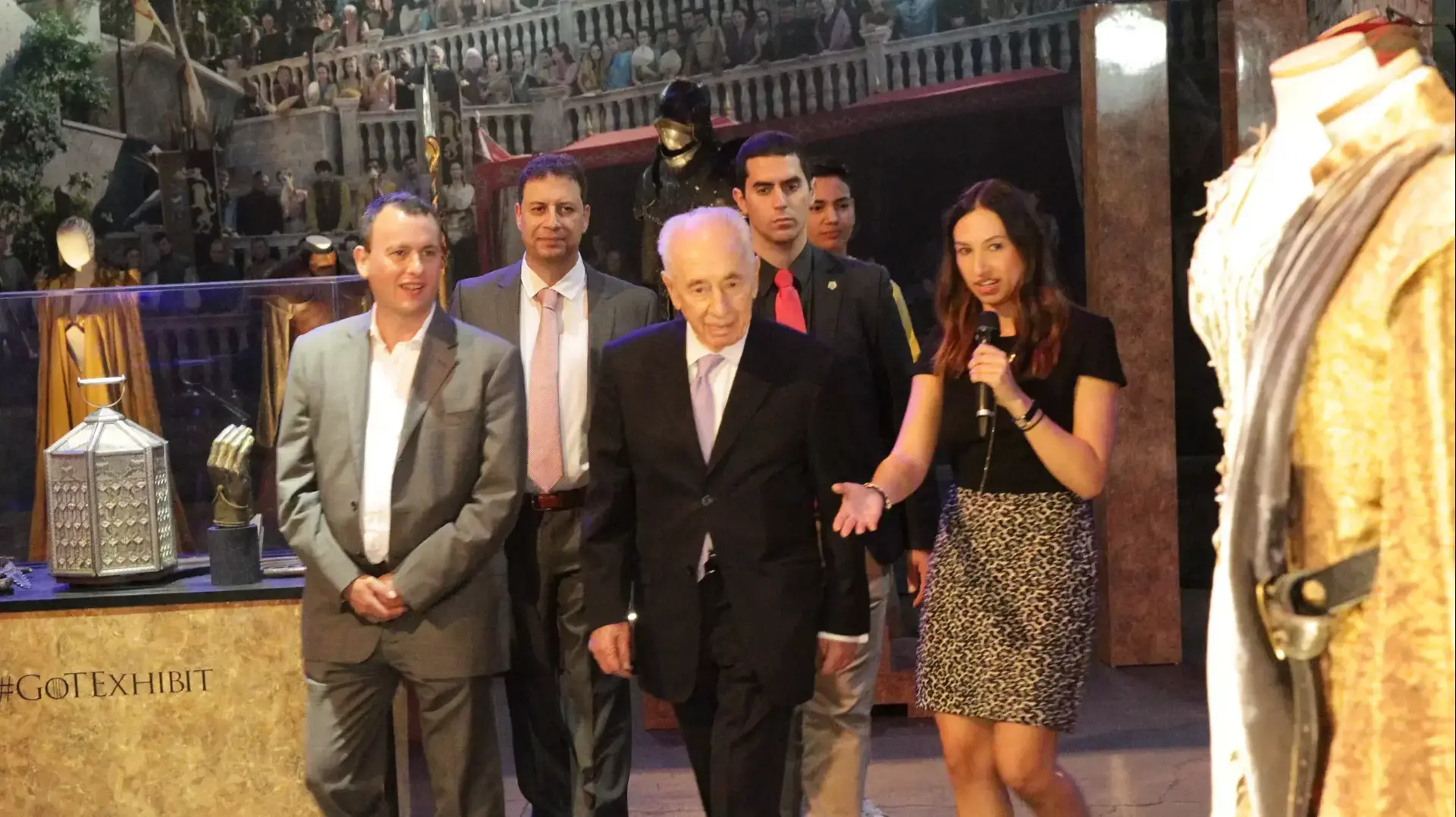 תערוכת משחקי הכס, שמעון פרס תערוכת משחקי הכס, שמעון פרס