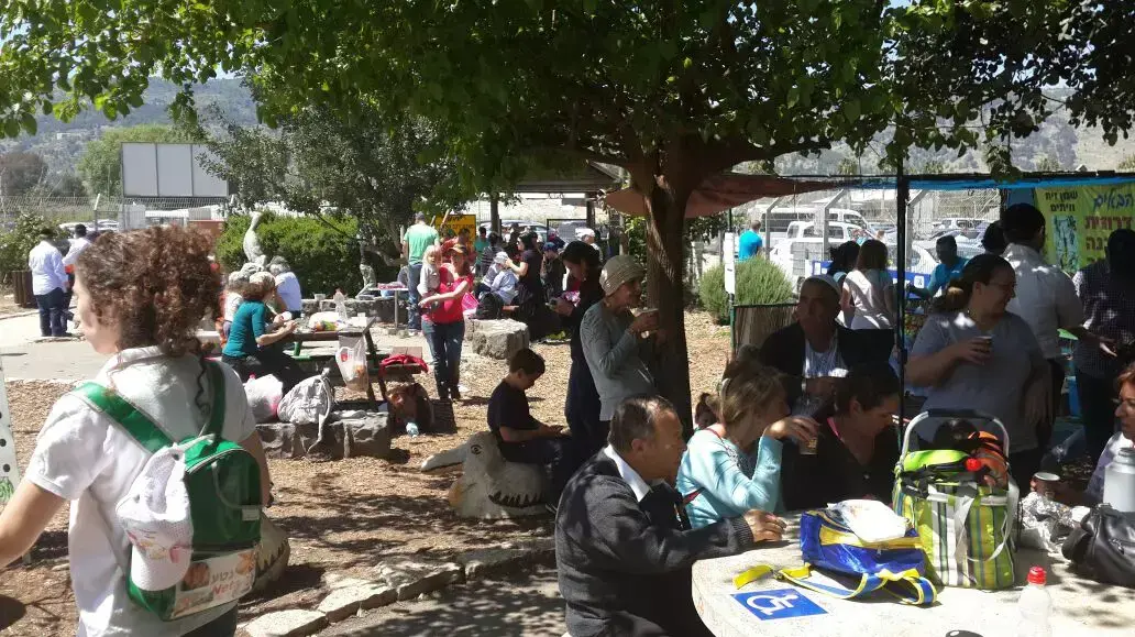 מבקרים באגמון החולה, אפריל 2015 מבקרים באגמון החולה, אפריל 2015