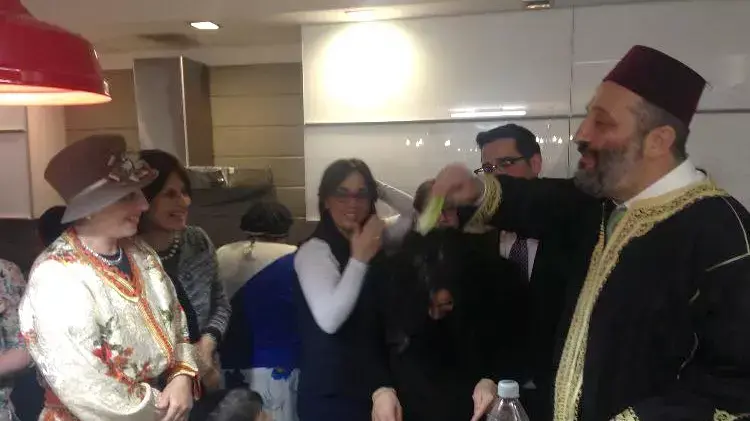 אריה דרעי חוגג את המימונה, אפריל 2015 אריה דרעי חוגג את המימונה, אפריל 2015