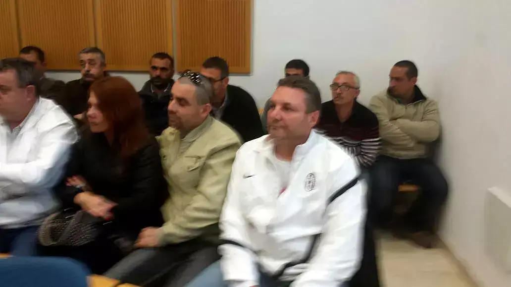 עובדי מפעל אלקטרה פלסטיק בשדרות בדיון בבית המשפט המחוזי בבאר שבע, 12 אפריל 2015