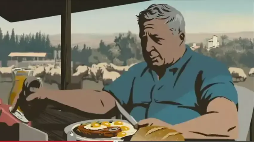 אריק שרון מתוך הסרט וואלס עם באשיר אריק שרון מתוך הסרט וואלס עם באשיר