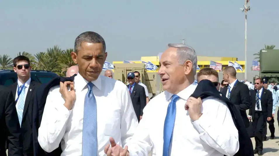 ברק אובמה ובנימין נתניהו בסיור בסוללת כיפת ברזל ברק אובמה ובנימין נתניהו בסיור בסוללת כיפת ברזל