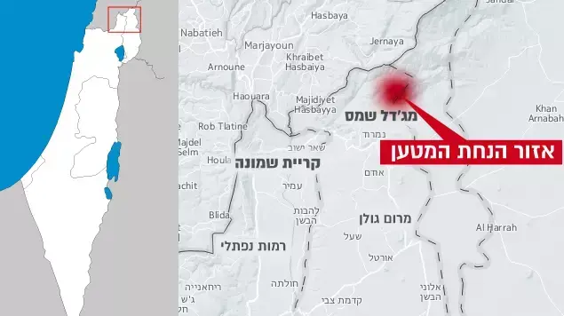 מפה תקרית בצפון מפה תקרית בצפון