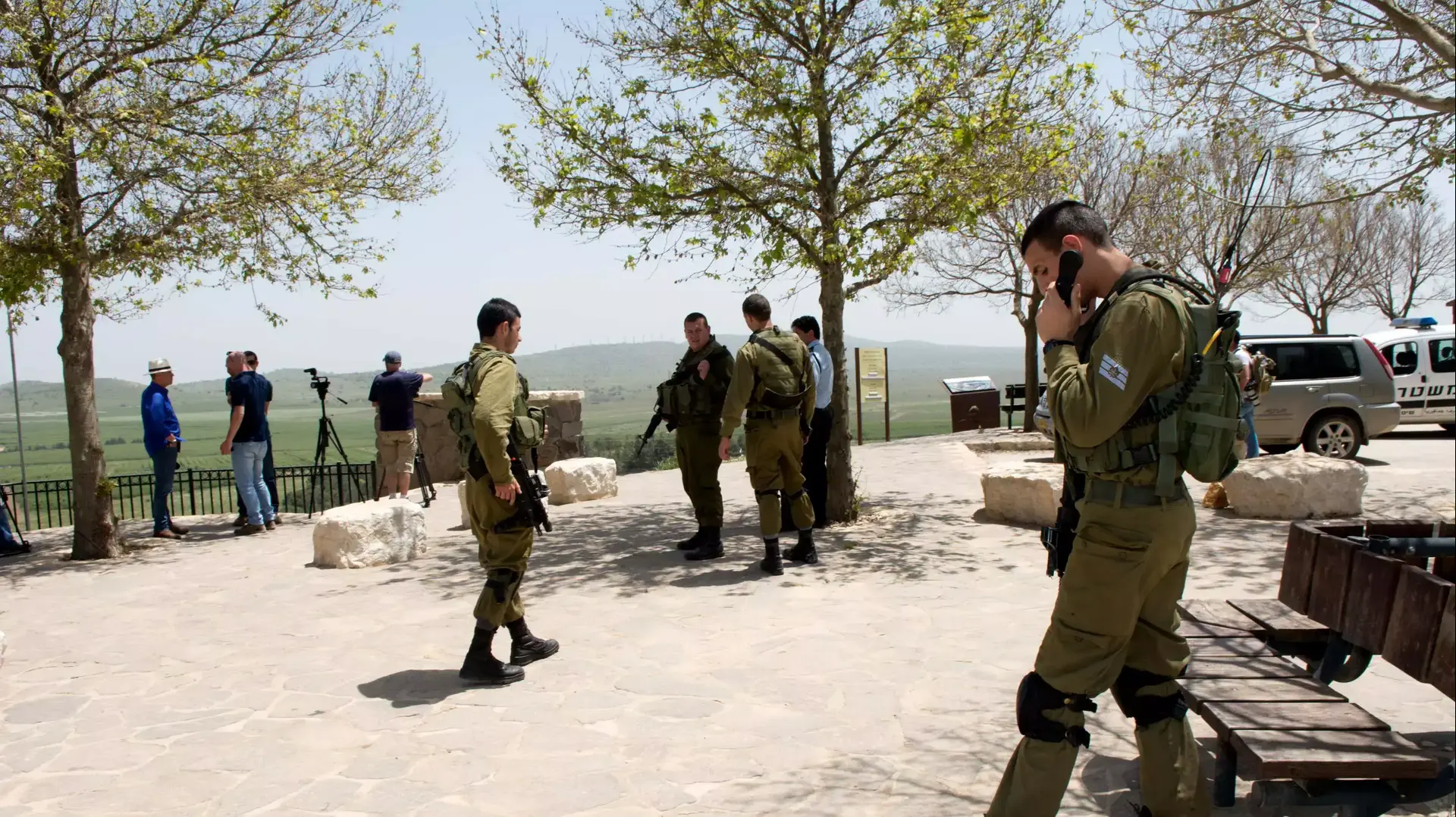 רמת הגולן, אזור נפילת הפצמ"רים, אפריל 2015 רמת הגולן, אזור נפילת הפצמ"רים, אפריל 2015