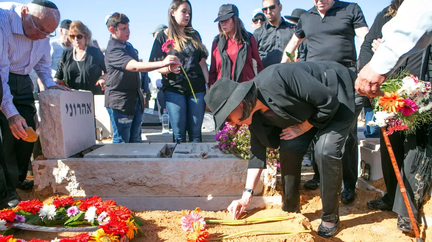 הלווית עזריאל לבנת, אביה של לימור לבנת, 30.04.2015