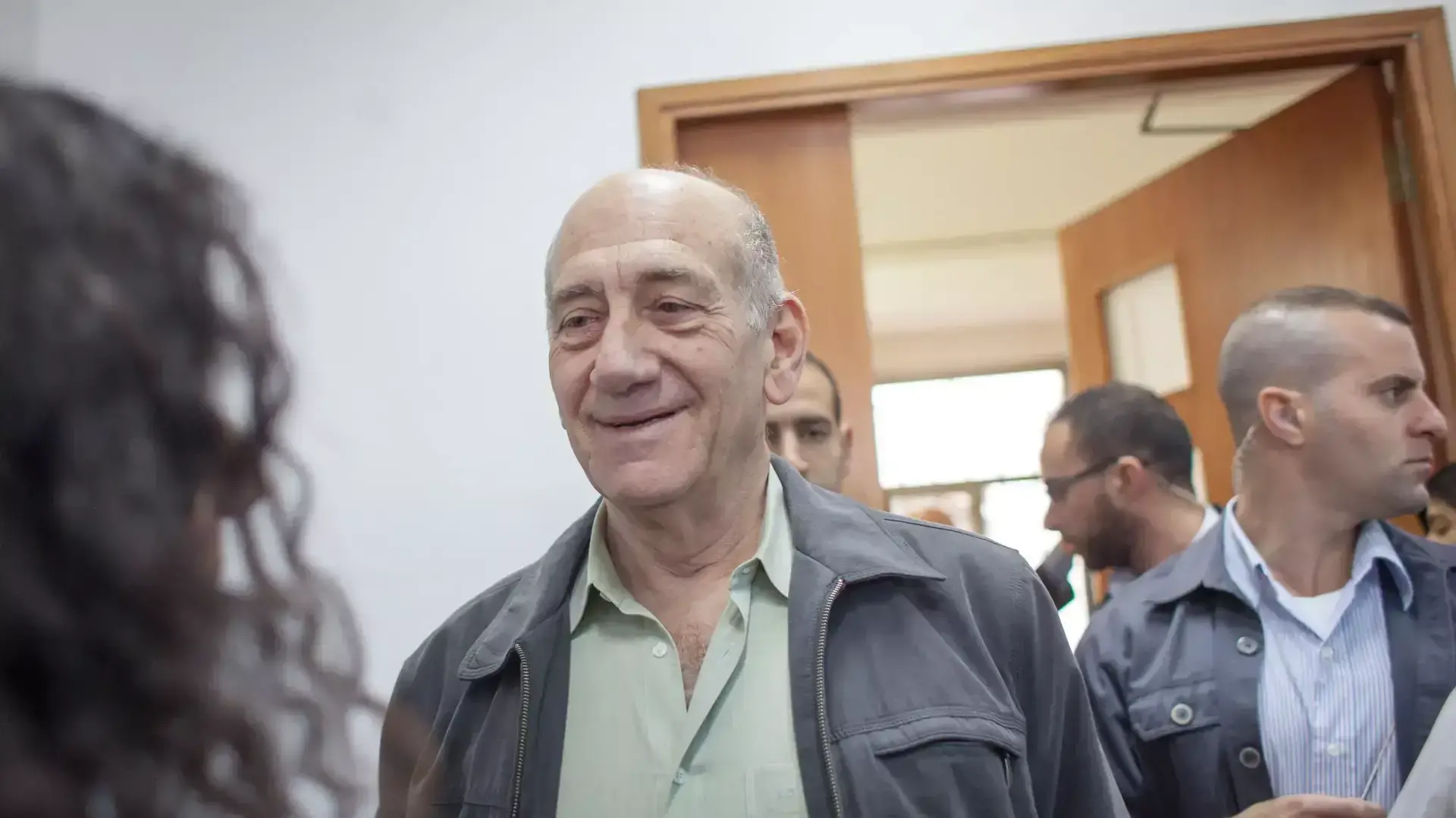 דיון טיעונים לעונש נגד אהוד אולמרט במחוזי בירושלים, אפריל 2015