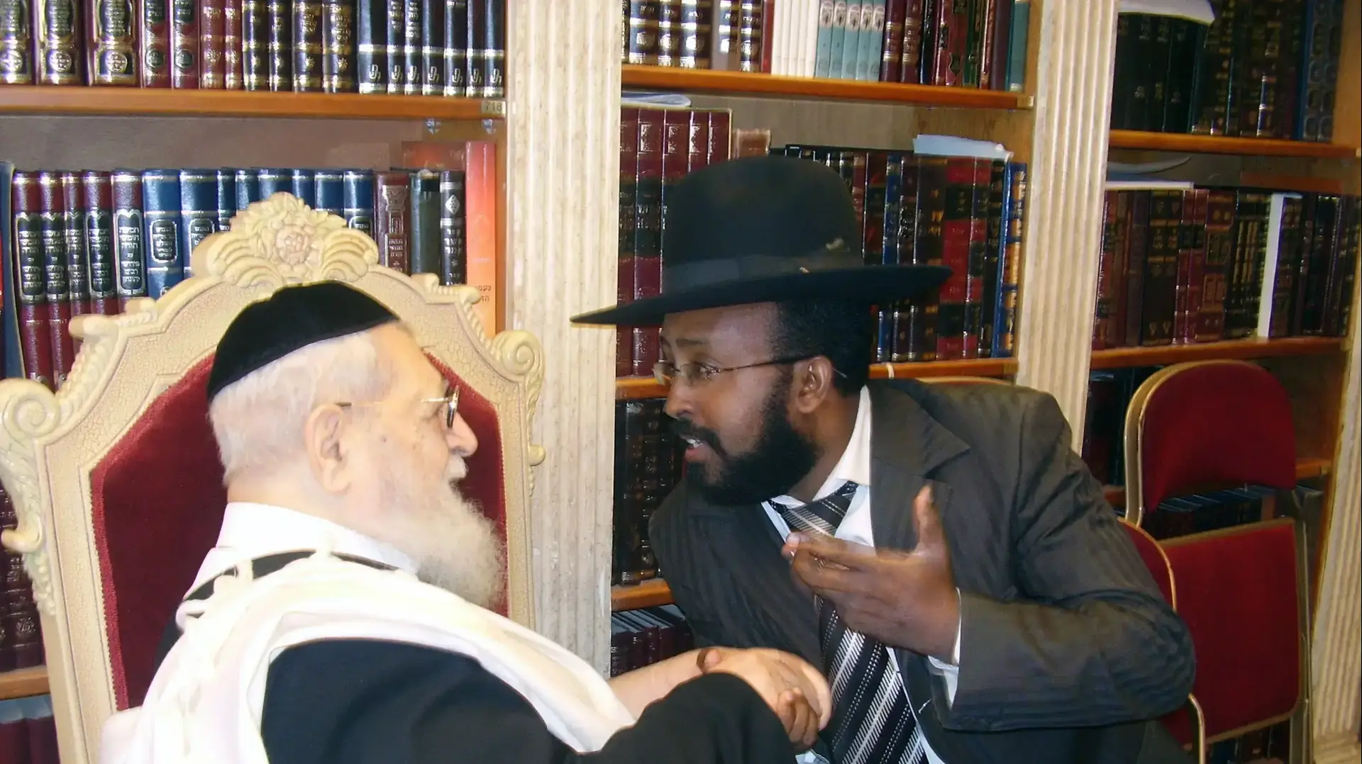 ח"כ לשעבר בהיינה מזור עם הרב עובדיה יוסף ח"כ לשעבר בהיינה מזור עם הרב עובדיה יוסף