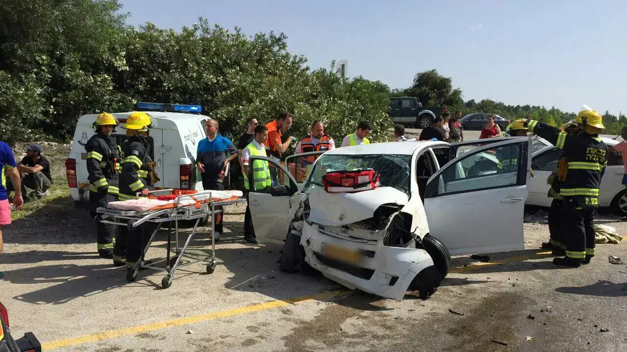 תאונת דרכים בכביש 3 בין לטרון לירושלים 09 מאי 2015