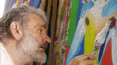הצייר והפסל מנשה קדישמן נפטר,  ראיון עם דני קראוון וחיים טופול