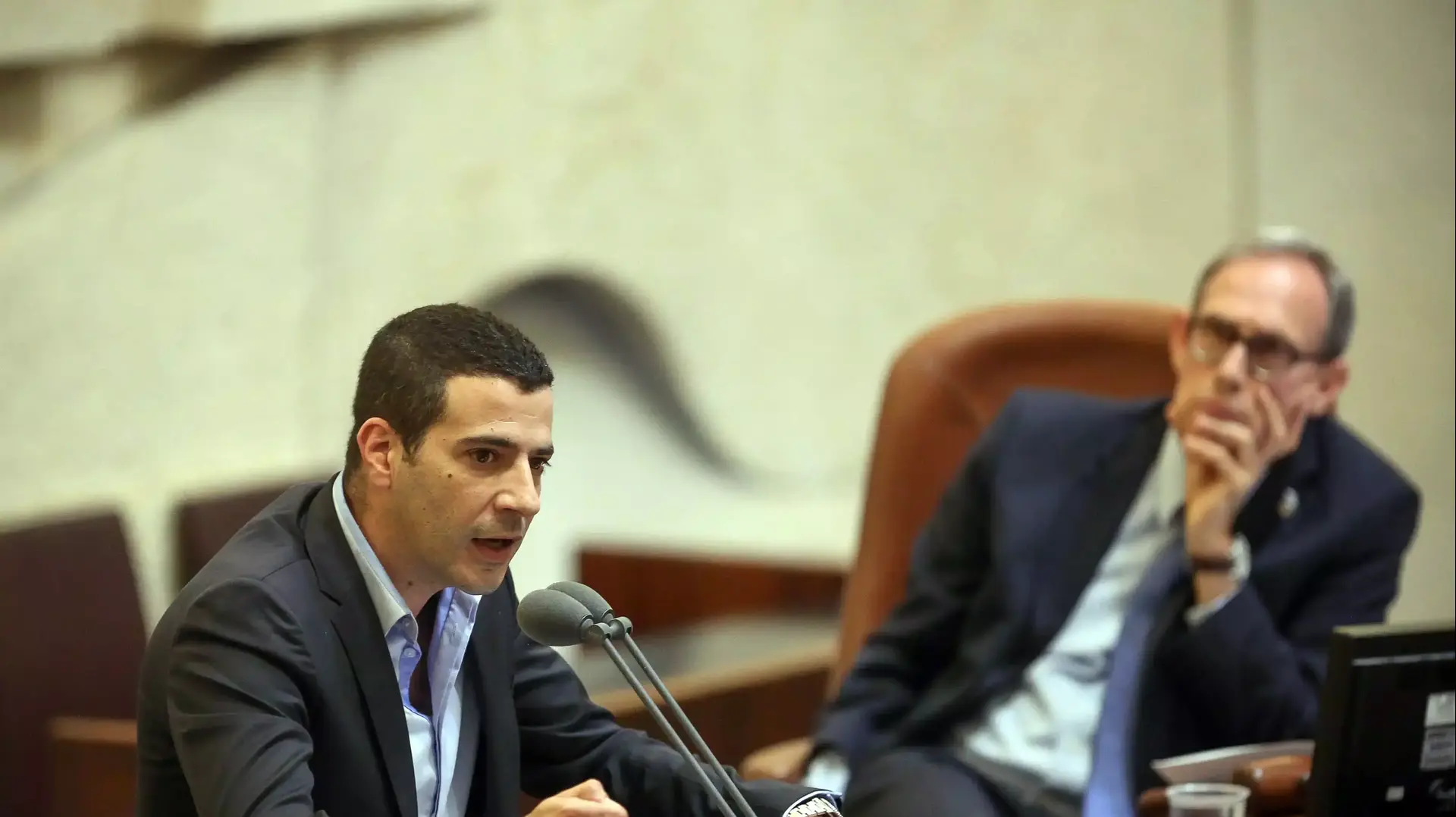 חבר הכנסת שרון גל נואם במליאה בכנסת