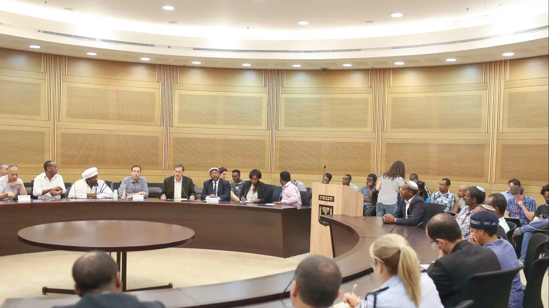 ישיבת חירום בכנסת עם בני העדה האתיופית, מאי 2015