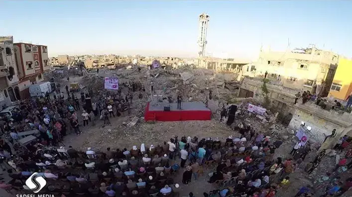 פסטיבל הסרטים הבינלאומי בנושא זכויות האדם בשכונת סג'עיה שברצועת עזה, מאי 2015 פסטיבל הסרטים הבינלאומי בנושא זכויות האדם בשכונת סג'עיה שברצועת עזה, מאי 2015