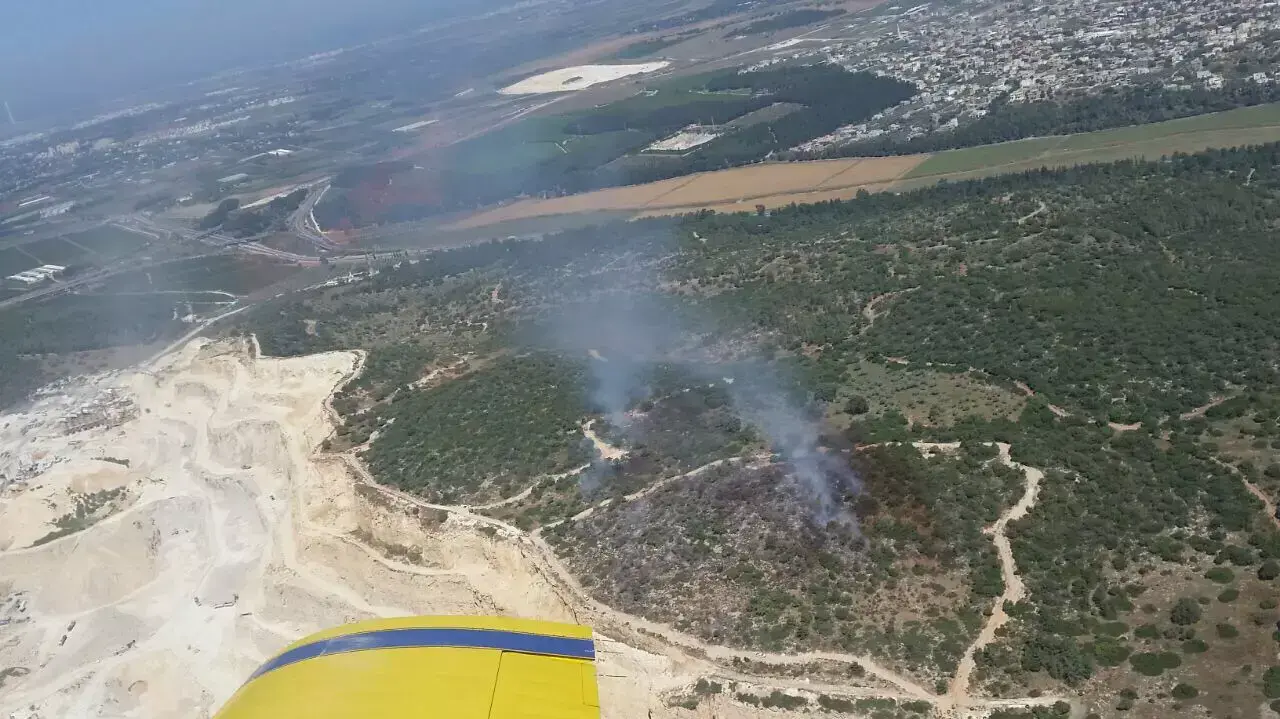 שריפת חורש טבעי בשטח גדול מאוד סמוך לואדי ערה, מאי 2015 שריפת חורש טבעי בשטח גדול מאוד סמוך לואדי ערה, מאי 2015