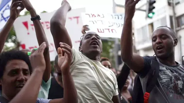 מחאת בני העדה האתיופית, תל אביב, 18.05.2015