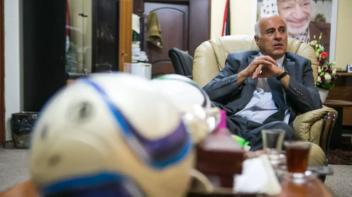 ג'יבריל רג'וב, יו"ר ההתאחדות הכדורגל הפלסטינית מאי 2015