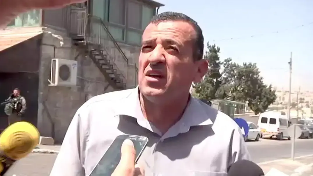 שפיק אבו דהים אחיו של המחבל בפיגוע הדריסה בירושלים, מאי 2015 שפיק אבו דהים אחיו של המחבל בפיגוע הדריסה בירושלים, מאי 2015