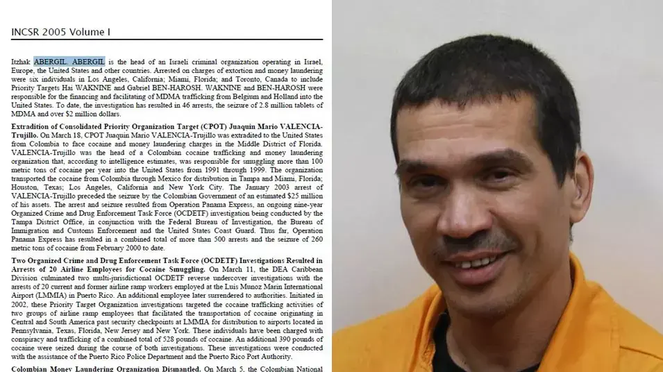 מסמך של ה-FBI שחובר עבור מחלקת המדינה האמריקנית על יצחק אברג'יל