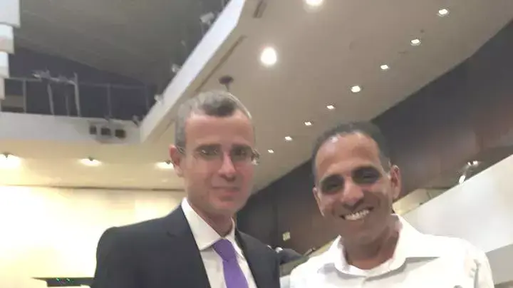 השר יריב לוין וראש המטה שלו רועי שרעבי