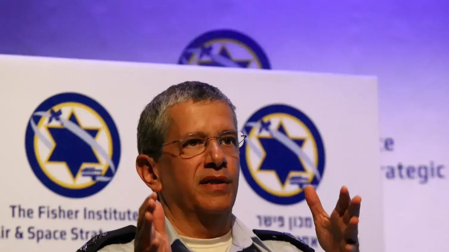 מפקד חיל האוויר אלוף אמיר אשל בכנס הביטחון הלאומי של מכון פישר, מאי 2015 מפקד חיל האוויר אלוף אמיר אשל בכנס הביטחון הלאומי של מכון פישר, מאי 2015