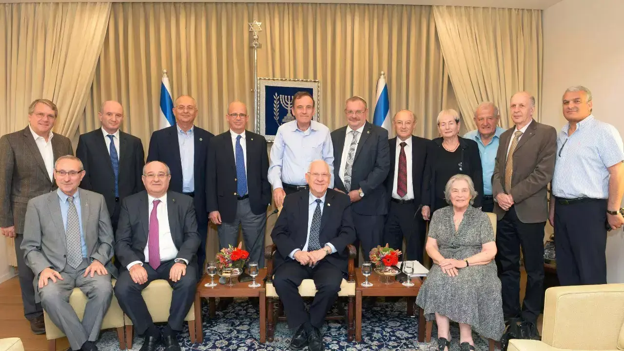 נשיא המדינה ראובן ריבלין וועדד ראשי האוניברסיטאות והמכללות, מאי 2015