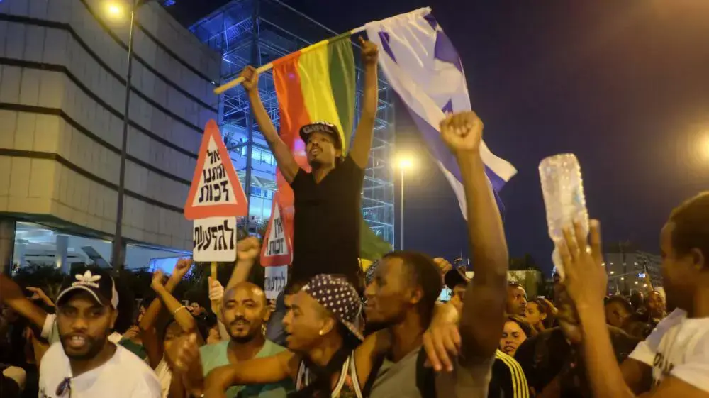 הפגנת בני העדה האתיופית, 3 ביוני 2015   