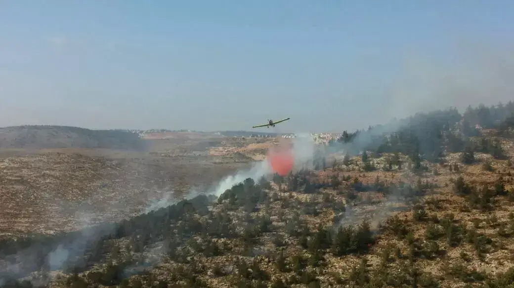 שריפה בגבעות גוש עציון, יוני 2015 שריפה בגבעות גוש עציון, יוני 2015