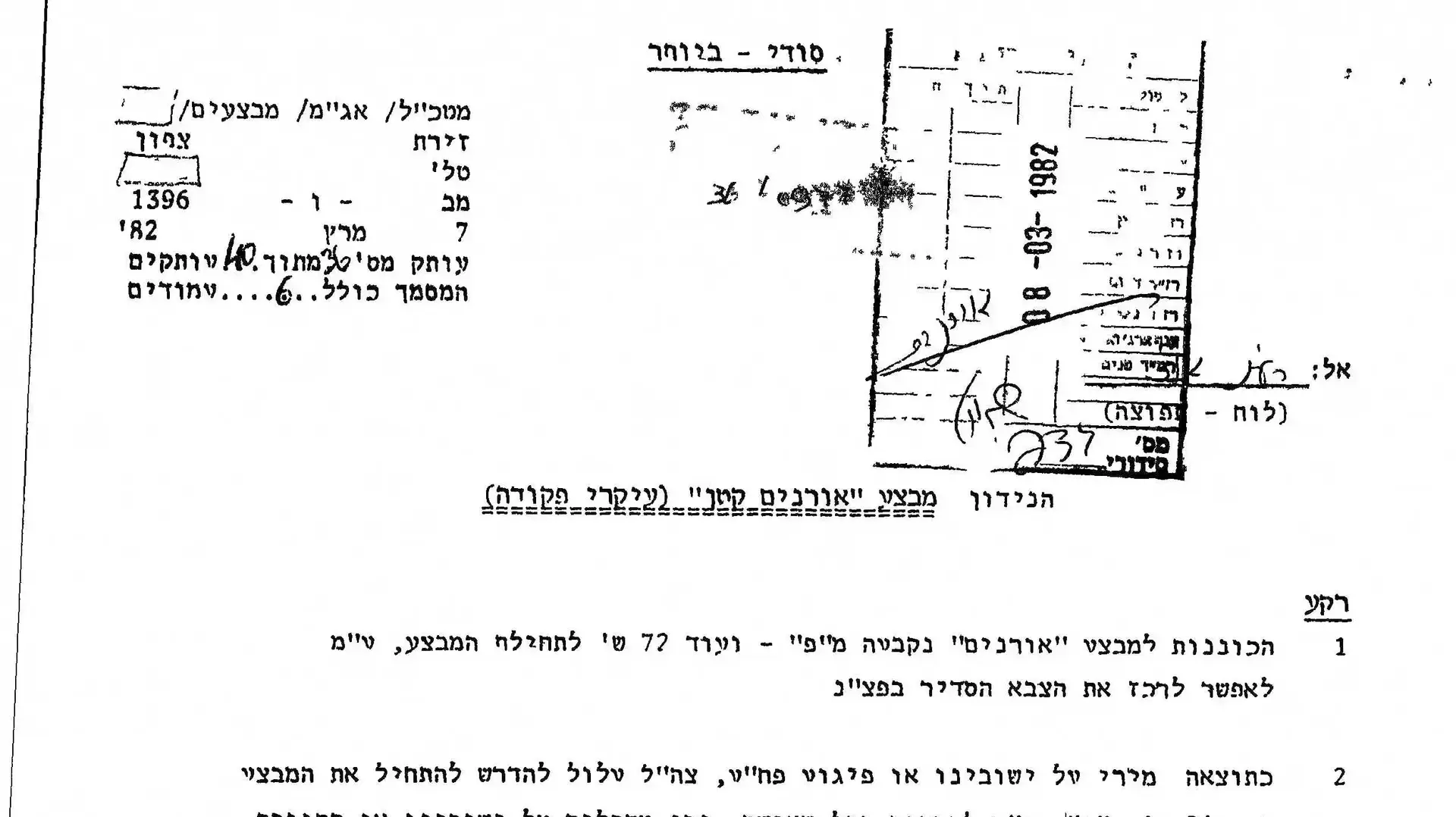 "אורנים קטן", מבצע שלום הגליל, 7 במרץ 1982 "אורנים קטן", מבצע שלום הגליל, 7 במרץ 1982