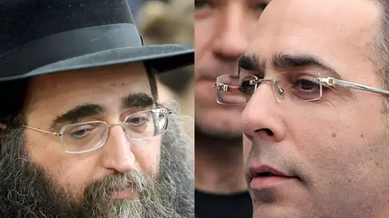 ראש כנופיית רמת עמידר לשעבר, יוסי הררי, והרב יאשיהו פינטו ראש כנופיית רמת עמידר לשעבר, יוסי הררי, והרב יאשיהו פינטו