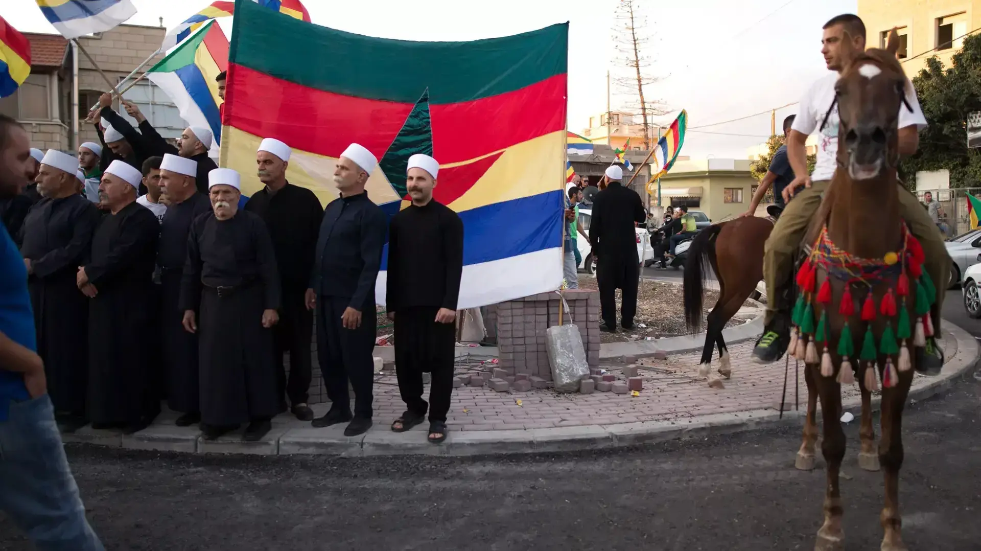 הפגנת הדרוזים למען בני משפחותיהם בסוריה , כפר ירכא, 14 ביוני 2015 הפגנת הדרוזים למען בני משפחותיהם בסוריה , כפר ירכא, 14 ביוני 2015