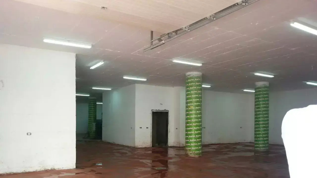 מבנה שהדרוזים מבקשים להקים בו בית חולים שדה, יוני 2015 מבנה שהדרוזים מבקשים להקים בו בית חולים שדה, יוני 2015