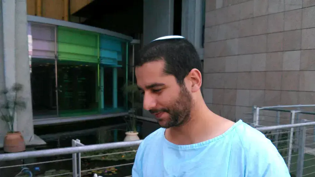 נתנאל חדד, נפצע בפיגוע בדולב, בית חולים תל השומר ,יוני 2015