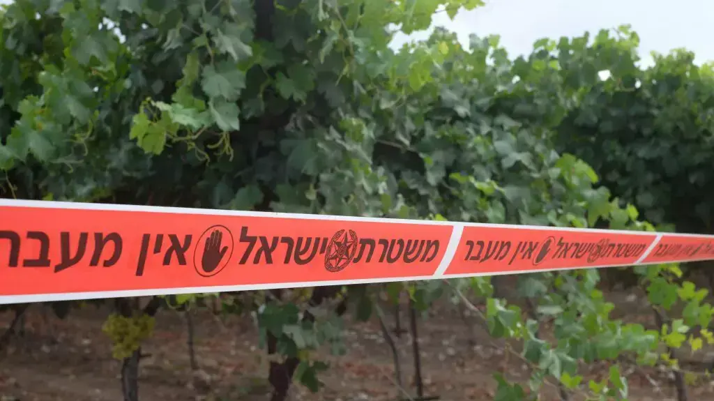 זירת הרצח במושב פדיה, יוני 2015 זירת הרצח במושב פדיה, יוני 2015