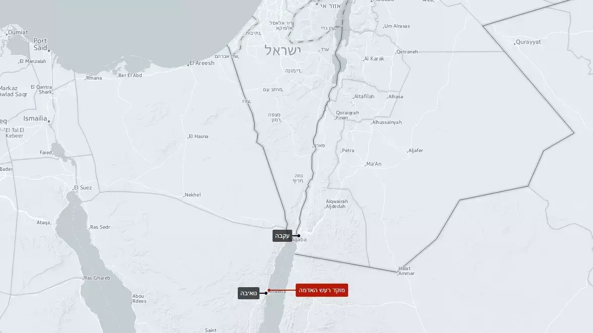 מוקד רעידת האדמה שהורגשה בכל הארץ, 27 ביוני 2015 מוקד רעידת האדמה שהורגשה בכל הארץ, 27 ביוני 2015
