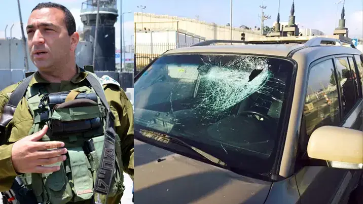 מח"ט בנימין ירה למוות בפלסטיני שיידה לעברו אבן באזור מעבר קלנדיה, יולי 2015