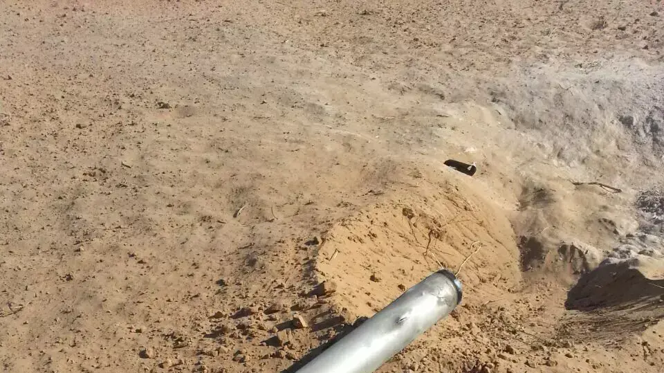 רקטה נפלה בשטח פתוח במועצה אזורית אשכול 03 יולי 2015 רקטה נפלה בשטח פתוח במועצה אזורית אשכול 03 יולי 2015