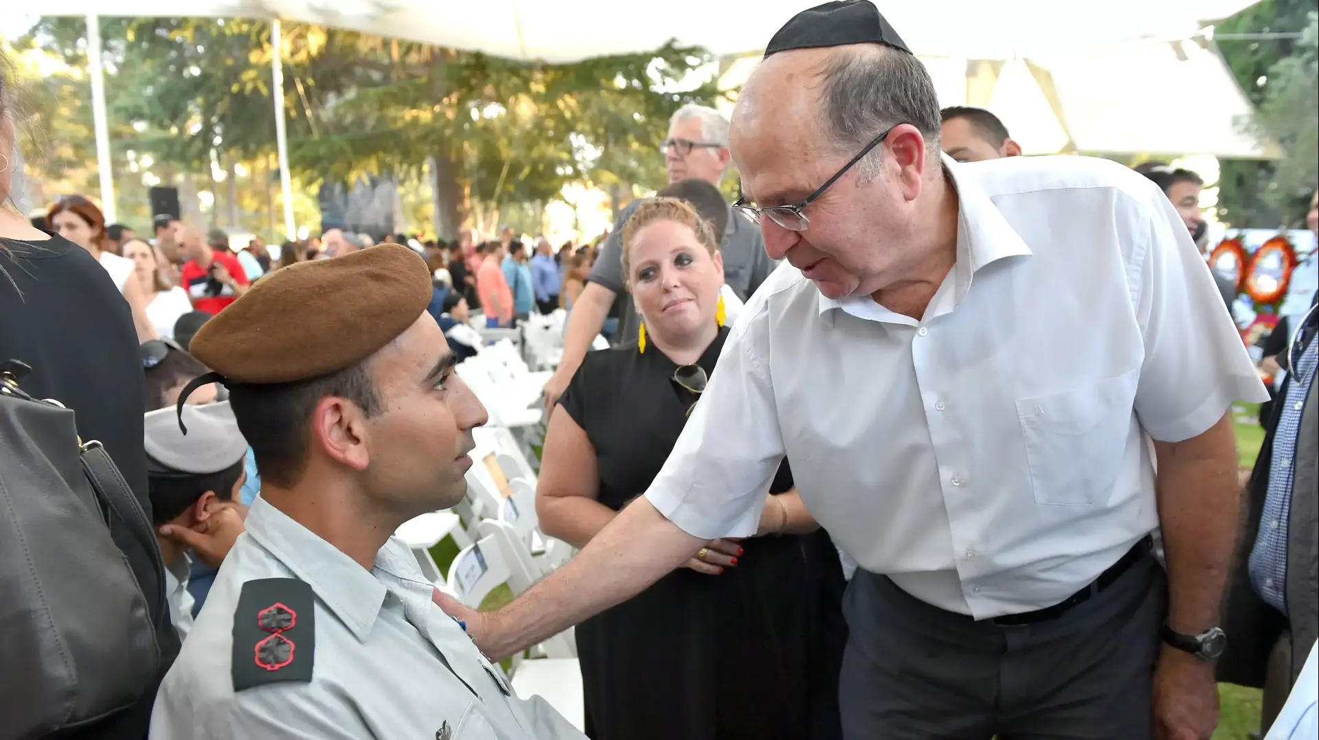 שר הביטחון משה בוגי יעלון, טקס אזכרה לחללי צוק איתן, 6 ביולי 2015 שר הביטחון משה בוגי יעלון, טקס אזכרה לחללי צוק איתן, 6 ביולי 2015