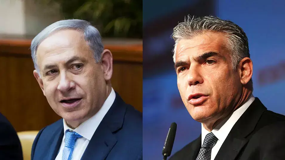 יו"ר יש עתיד יאיר לפיד תוקף את ראש הממשלה נתניהו על הסכם הגרעין, יולי 2015 יו"ר יש עתיד יאיר לפיד תוקף את ראש הממשלה נתניהו על הסכם הגרעין, יולי 2015