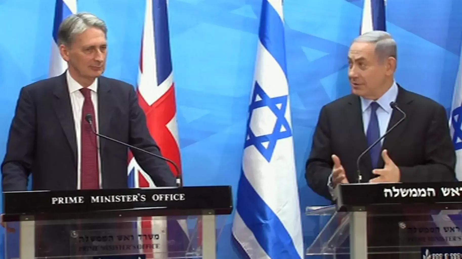  מול המצלמות: נתניהו ושר החוץ הבריטי התעמתו על הסכם הגרעין