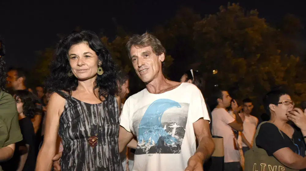 הוריו של גל בק בעצרת המחאה השקטה לזכרו, יולי 2015 הוריו של גל בק בעצרת המחאה השקטה לזכרו, יולי 2015