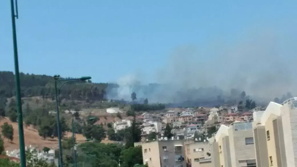 שריפה בקרית שמונה, יולי 2015 שריפה בקרית שמונה, יולי 2015