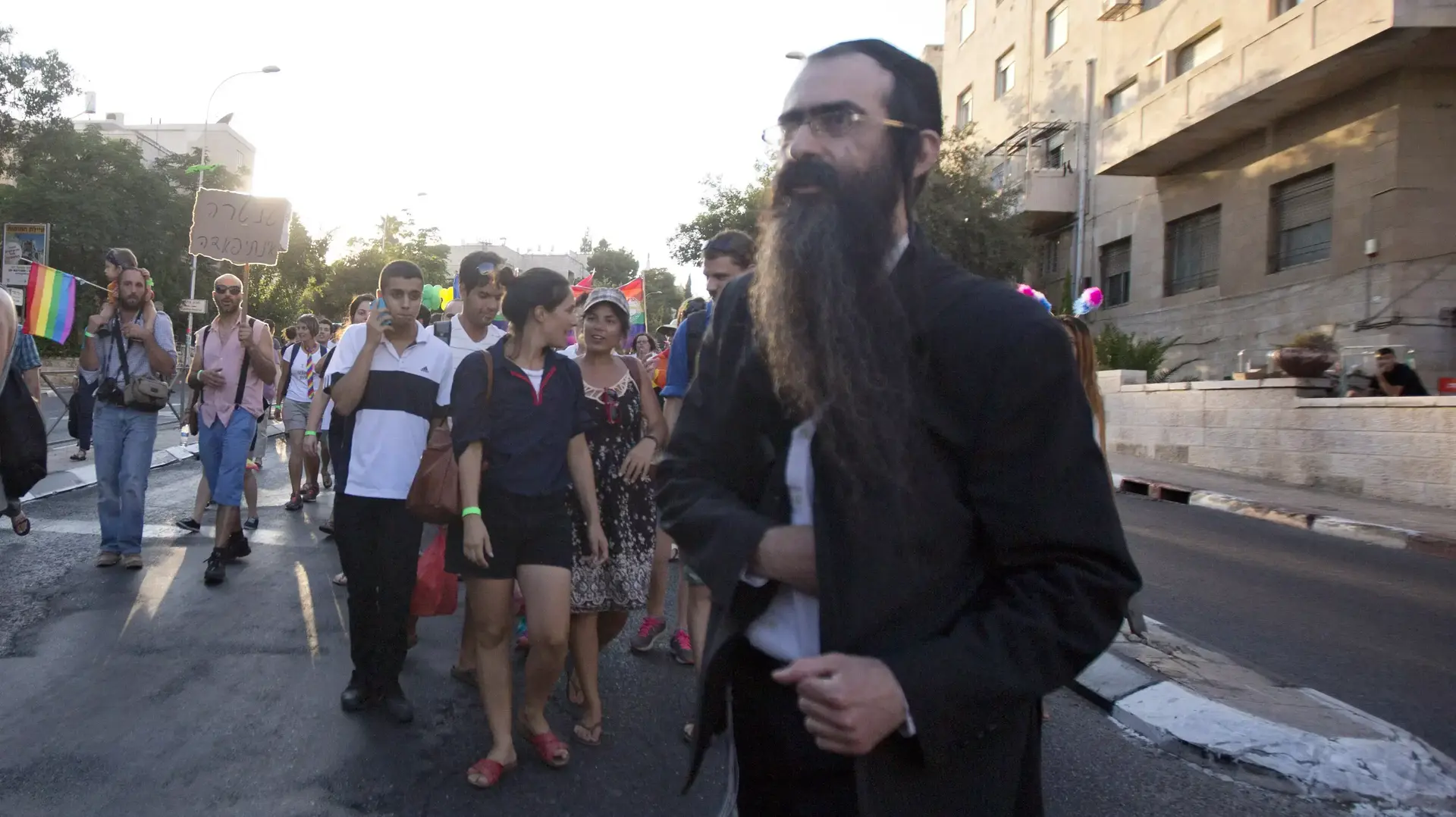 ישי שליסל הדוקר במצעד הגאווה, יולי 2015 ישי שליסל הדוקר במצעד הגאווה, יולי 2015